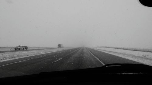 Road passing through tunnel