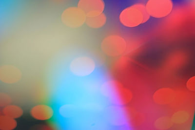 Defocused image of lights