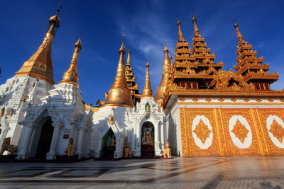 Low angle view of temple against sky