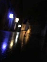 Defocused lights at night