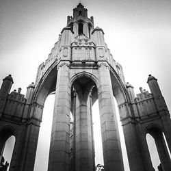 Low angle view of historical building