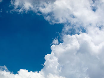 Low angle view of clouds in sky