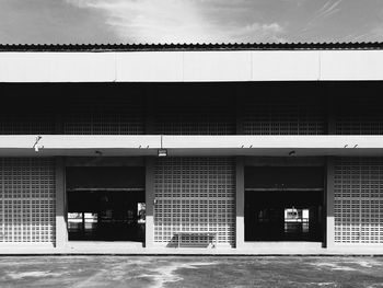 Building exterior with sky in background