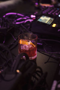 Close-up of drink on table