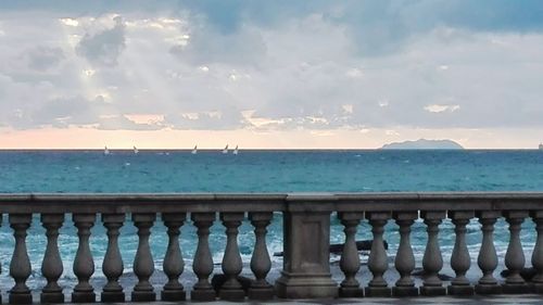 Panoramic shot of sea against sky