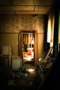 Interior of abandoned room