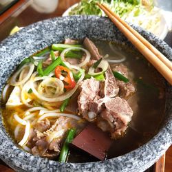 High angle view of food in bowl