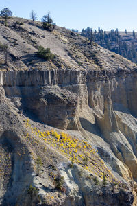 Dramatic landscape in yellowstone national park