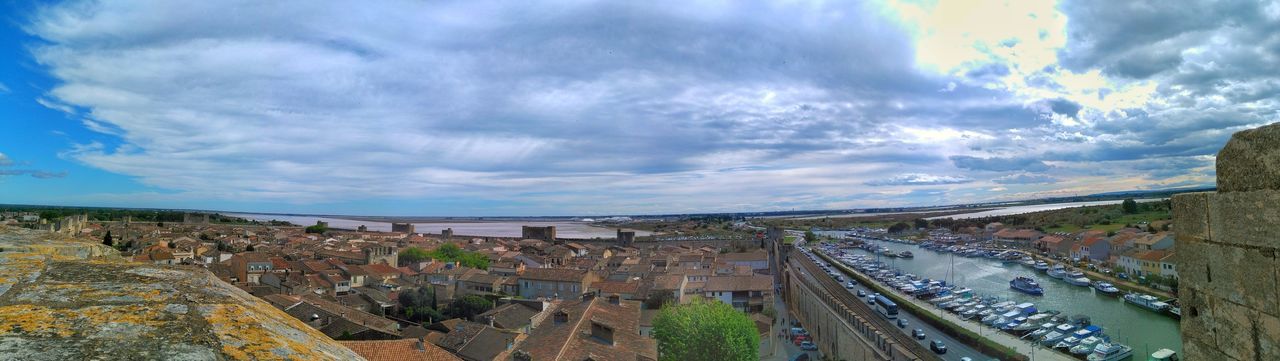 cloud - sky, sky, architecture, built structure, building exterior, city, transportation, nature, high angle view, road, street, day, car, mode of transportation, no people, outdoors, motor vehicle, building, tree, land vehicle, cityscape