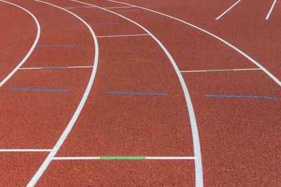 Full frame shot of running track