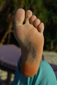 Close-up of cropped hand