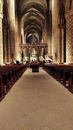 Interior of church