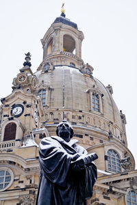 Low angle view of a statue