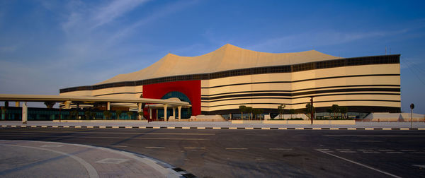 View of building against blue sky