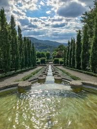 Scenic view of river against sky