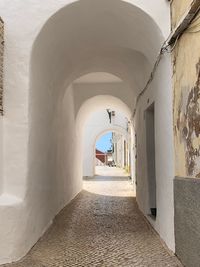 Empty corridor of building