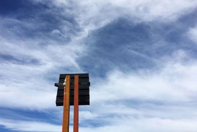 Low angle view of cloudy sky