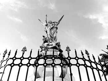 Low angle view of statue