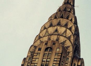 Low angle view of built structure against clear sky