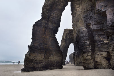 Rock formations at seaside