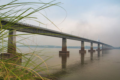 The bridge over the mekong river, thai-laos border crossing, mukdahan, thailand