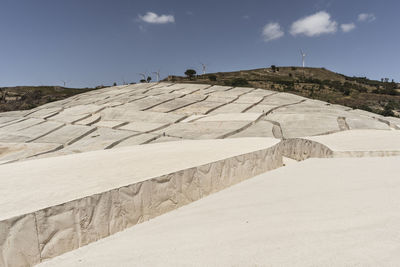 View of cretto di burri in gibellina, italy