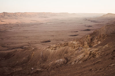 Scenic view of desert against sky