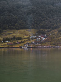 Scenic view of lake