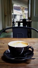 Close-up of coffee on table