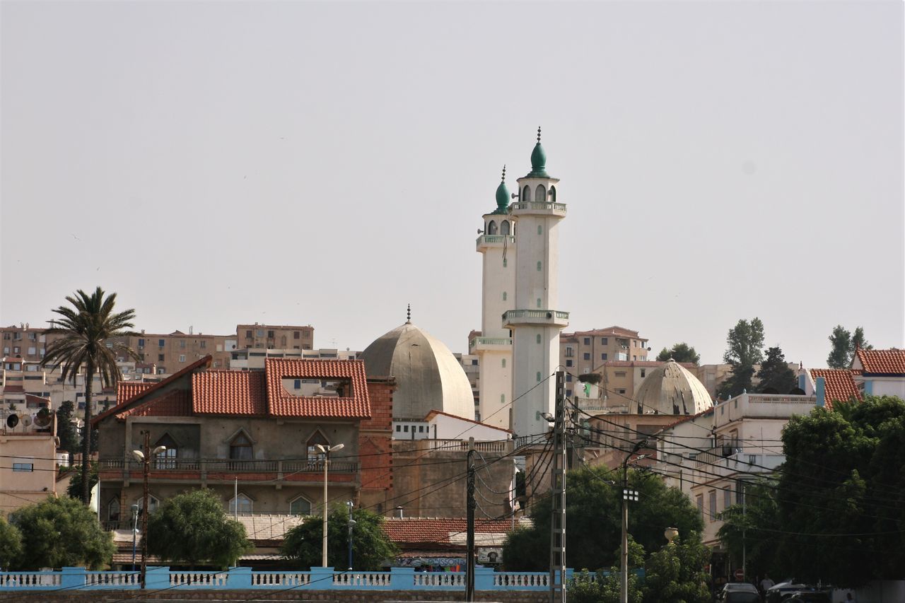 CHURCH AGAINST CLEAR SKY