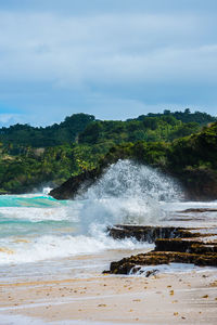 Scenic view of sea against sky