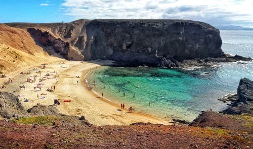 Scenic view of beach