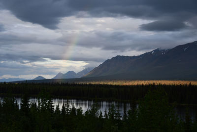 Rainbow at denali, alaska