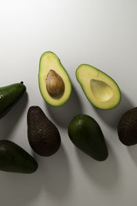 Close-up of fruits against white background