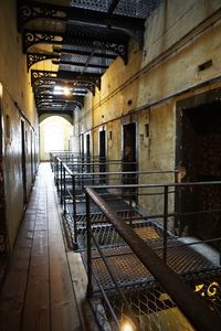 Interior of abandoned building