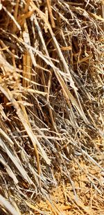 Full frame shot of hay bales