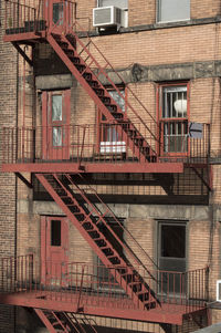 View of stairs against building