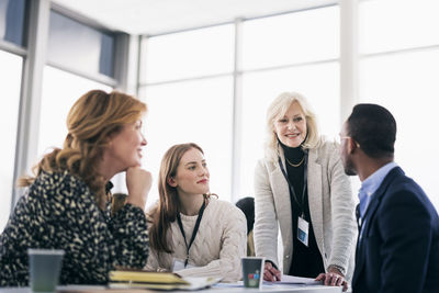 Group of people having business seminar