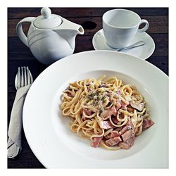 Close-up of food in plate