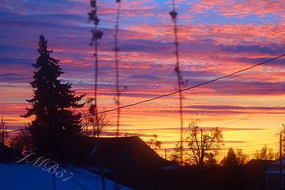 Scenic view of sky at sunset