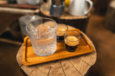 Close-up of drink on table