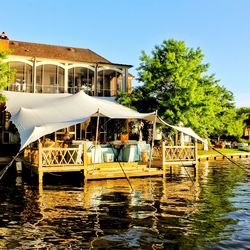 Hotel by lake