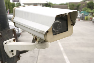 Cctv, security camera at car park