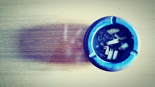 Close-up of object on table