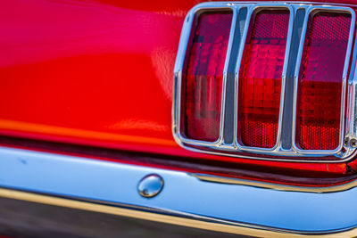 Full frame shot of red car