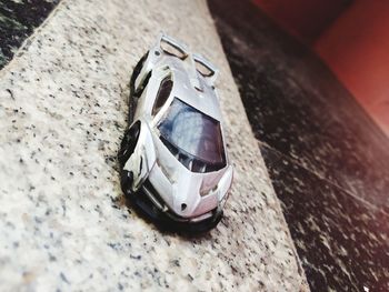 High angle view of shoes on table