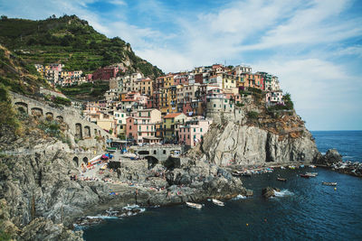 Panoramic view of sea against sky