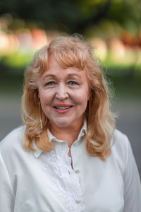 Portrait of smiling young woman