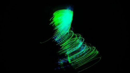 Light trails at night