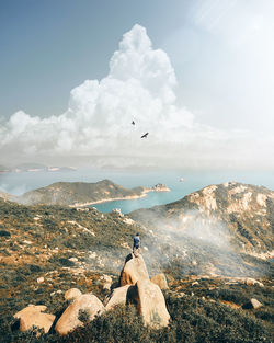 Scenic view of sea against sky